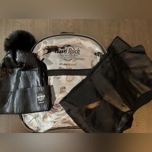 Hard Rock Hotel & Casino Winter Set - Beanie, Backpack & Gloves